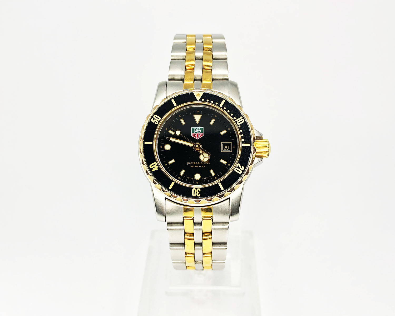 タグホイヤープロ☆200ｍ時計☆電池切れ☆【ブ190617-7Ｒ　オ15】 タグホイヤー プロフェッショナル200M WG1113-0 S&frasl;elシリーズ クオーツ