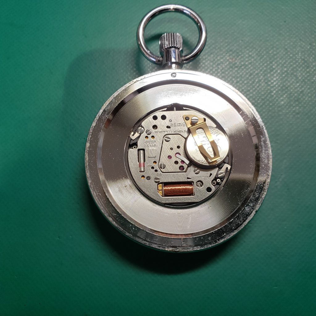 SEIKOセイコー懐中時計の電池交換 | 時計修理のMr.BOB 事例ブログ